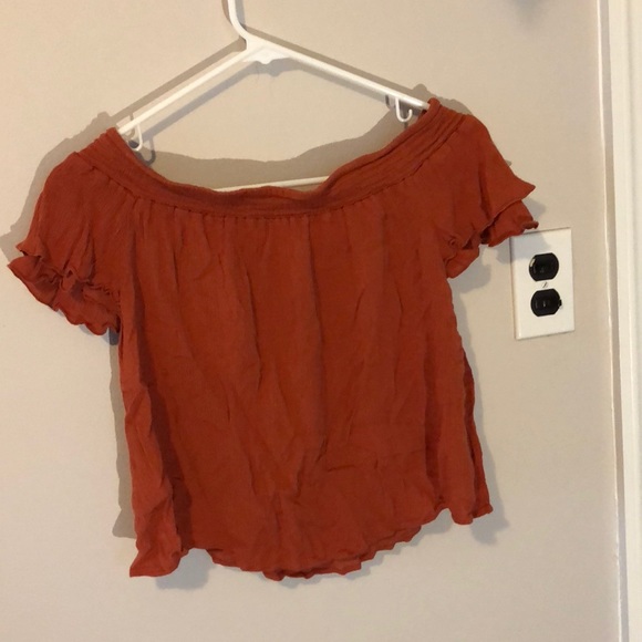 Pink rose off the shoulder women’s shirt size s - Picture 1 of 2